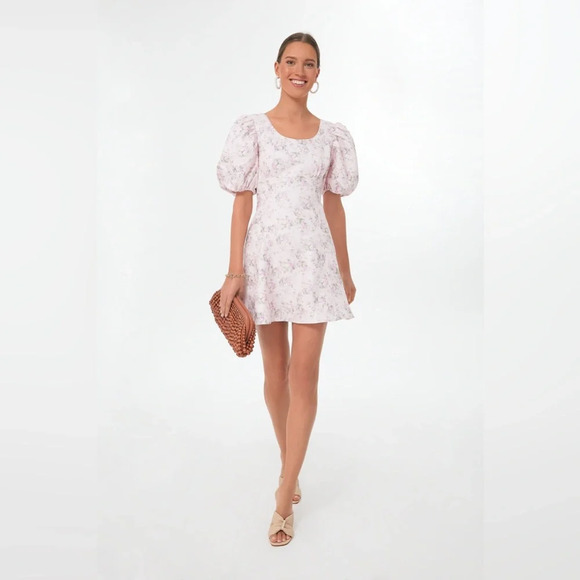 Tuckernuck Dresses & Skirts - NWT Tuckernuck HYACINTH HOUSE Pink Jacquard Empire Ella Mini Dress Medium